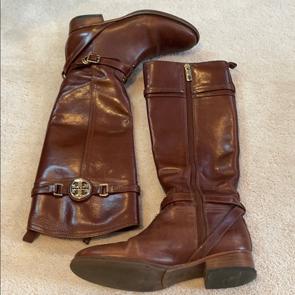 Tory Burch Riding Boots - Cognac Brown size 7 - Picture 3 of 7